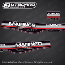 1996-1998 Mariner 200 hp Nitro Series Magnum EFI decal set