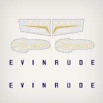 1958 Evinrude 10 hp Sportwin decal set